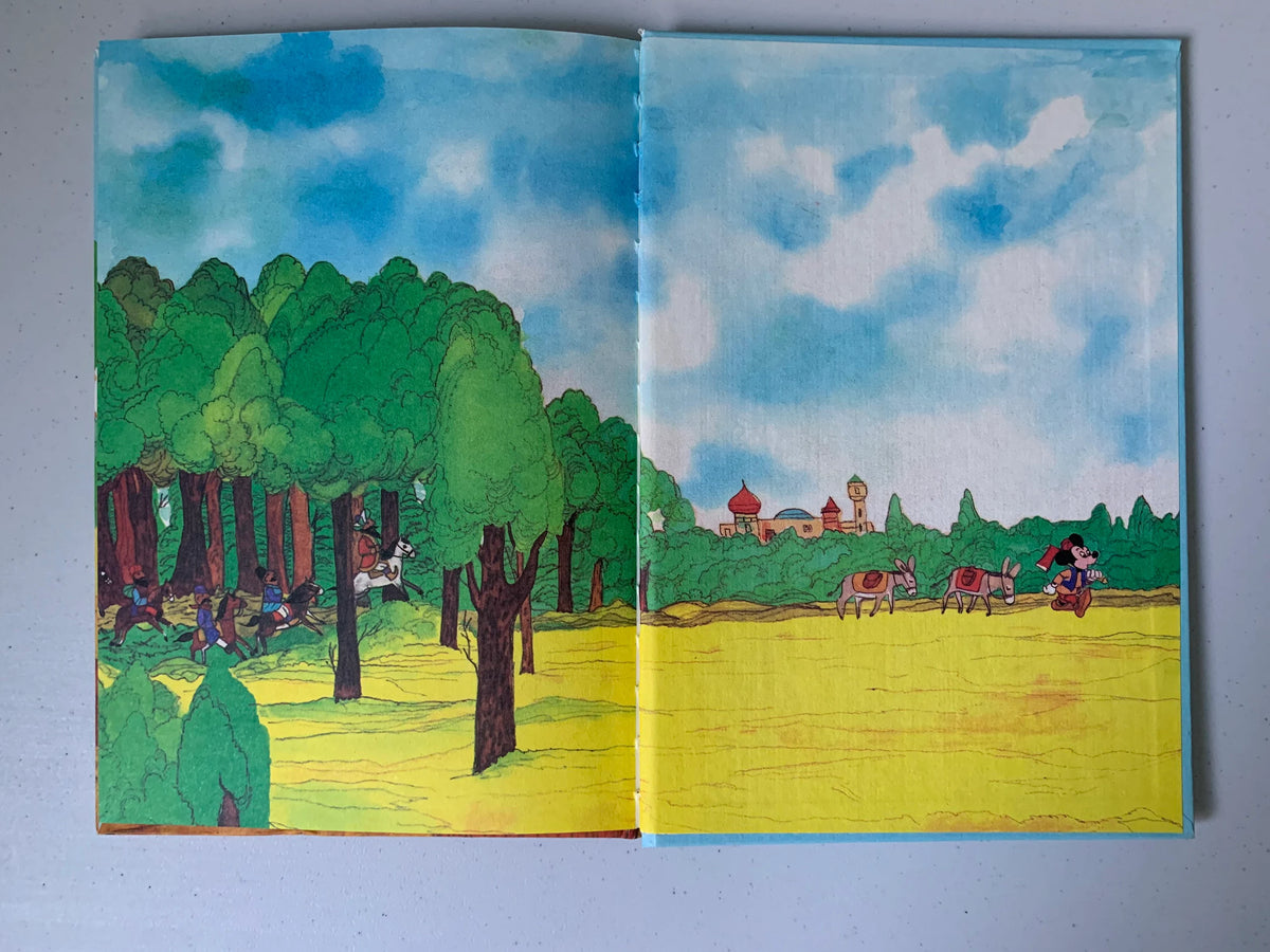 Vintage Ali Baba and the 40 Thieves, Disney’s Wonderful World of Reading, 1979 Walt Disney Book, Mickey Mouse as Ali Baba, Mickey Mouse book