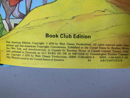 Vintage Ali Baba and the 40 Thieves, Disney’s Wonderful World of Reading, 1979 Walt Disney Book, Mickey Mouse as Ali Baba, Mickey Mouse book