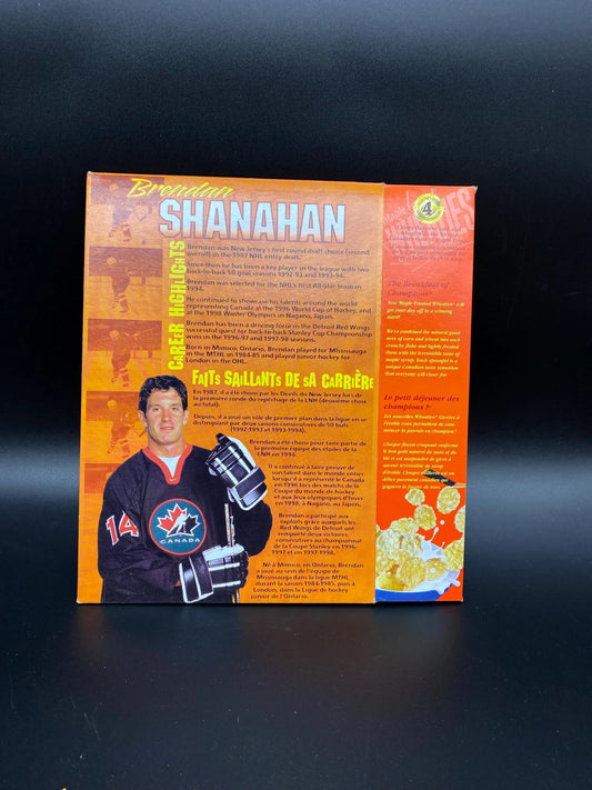 Maple Frosted Wheaties Brendan Shanahan Limited Edition Cereal Box, 2002 General Mills Maple Frosted Wheatie Brendan Shanahan Collectors Box