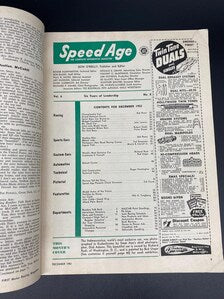 Speed Age December 1952 Vol. 6 No. 8, Speed Age The Complete Automotive Magazine December 1952, Speed Age Cover Italmeccanica December 1952