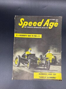 Speed Age October 1952 Vol. 6 No. 6, Speed Age The Complete Automotive Magazine October 1952, Speed Age October 1952 Ramblin Rathmanns Cover
