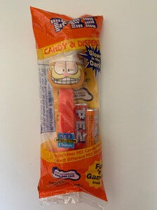 PEZ Garfield Chef Glow in the Dark, PEZ Interactive Classic Dispenser and Candy, Chef Garfield Pez, Vintage Garfield Pez, Vintage Pez