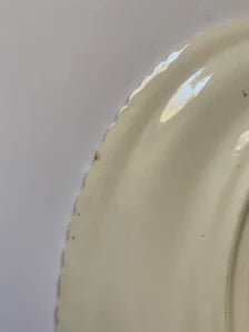 Vintage Dancing Couple Plate, The Harker Pottery Co, Made in USA, Edged 22kt Gold Swirled Plate, Marker Pottery Plate, Vintage Gold Plate