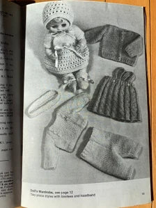 Vintage Patons Beehive Just For Dolls Pattern Book, Knit Dolls Clothing Pattern, Knit Barbie Clothing Pattern, Patons Beehive Doll Clothes