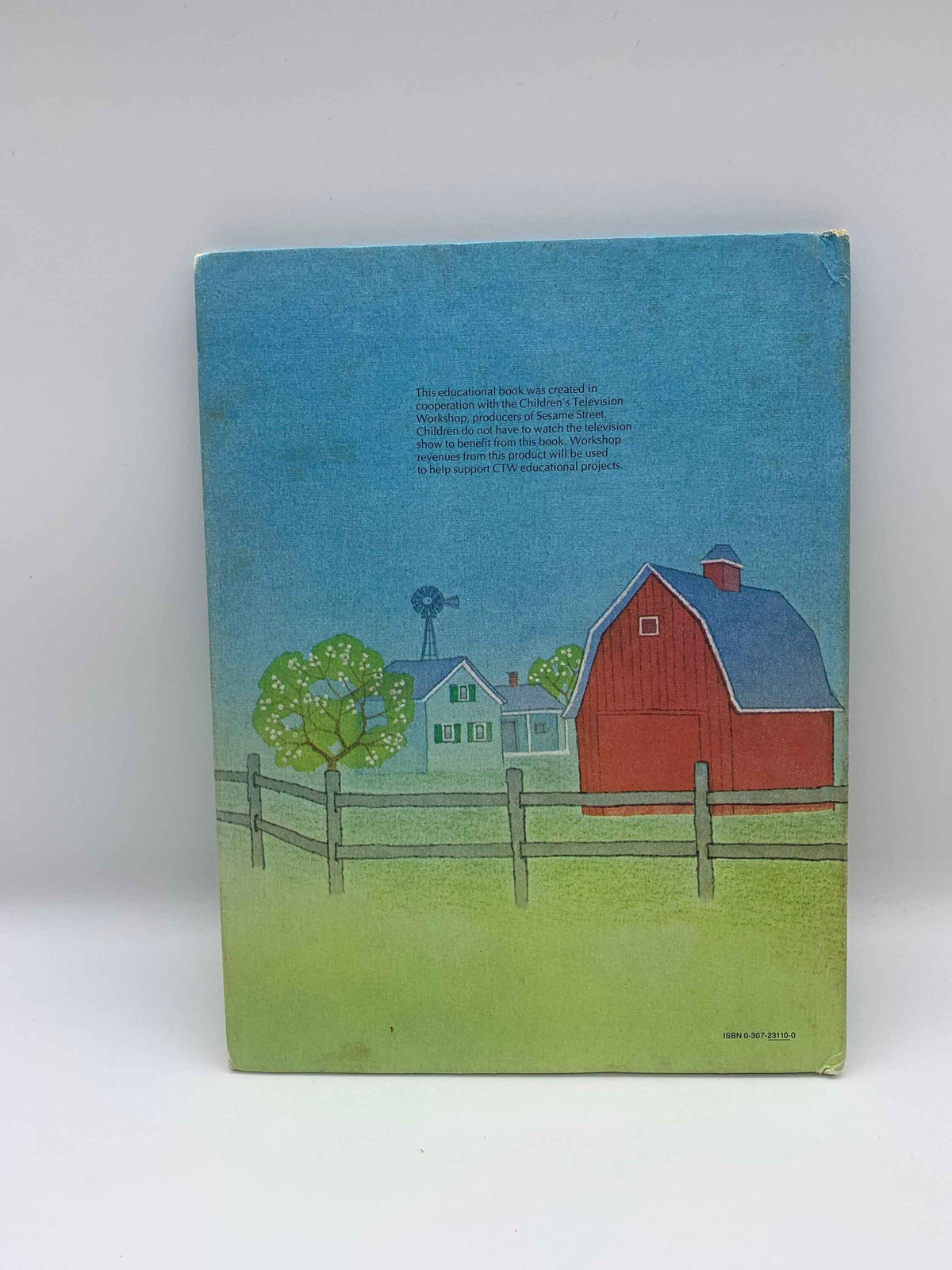 Sesame Street Down on the Farm with Grover 1980, Jim Hensons Sesame Street Muppets Book, CTW Book, Vintage Sesame Street Grover Farm  Book