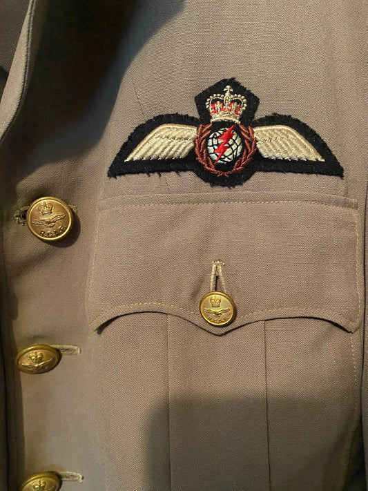 1962 Canadian Air Force Radio Operator/Navigator Officers Jacket, Vintage 1962 RCAF Operator/Navigator Officers Jacket, Air Force Jacket