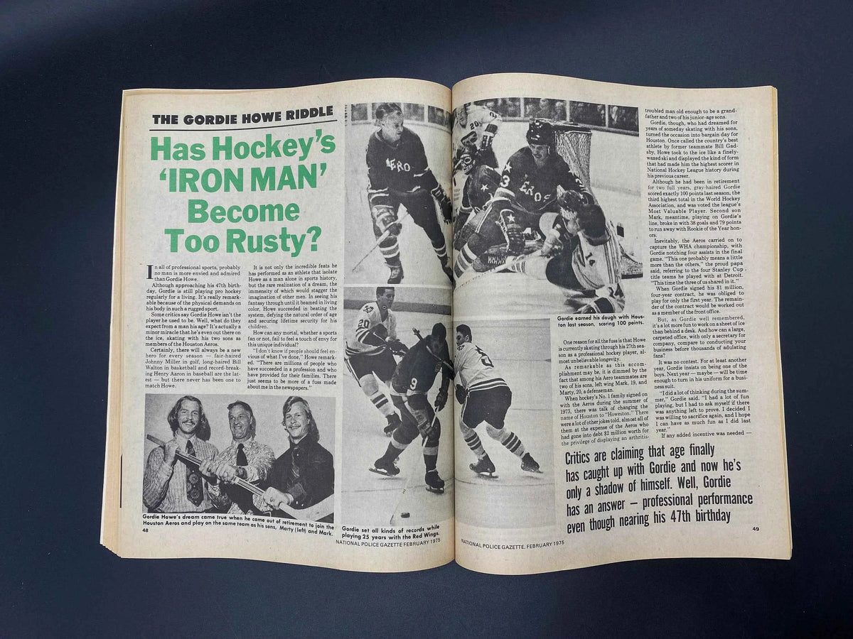 Police Gazette February 1975, Vintage Police Gazette February 1975 Vol 180 No 2, National Police Gazette Americas Oldest Magazine Feb 1975