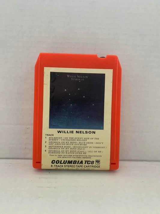 Willie Nelson Stardust 8 Track, Willie 8 Track Cartridge,  1978 Columbia TC8, Vintage Willie Nelson, Unchained Melody, Georgia on My Mind