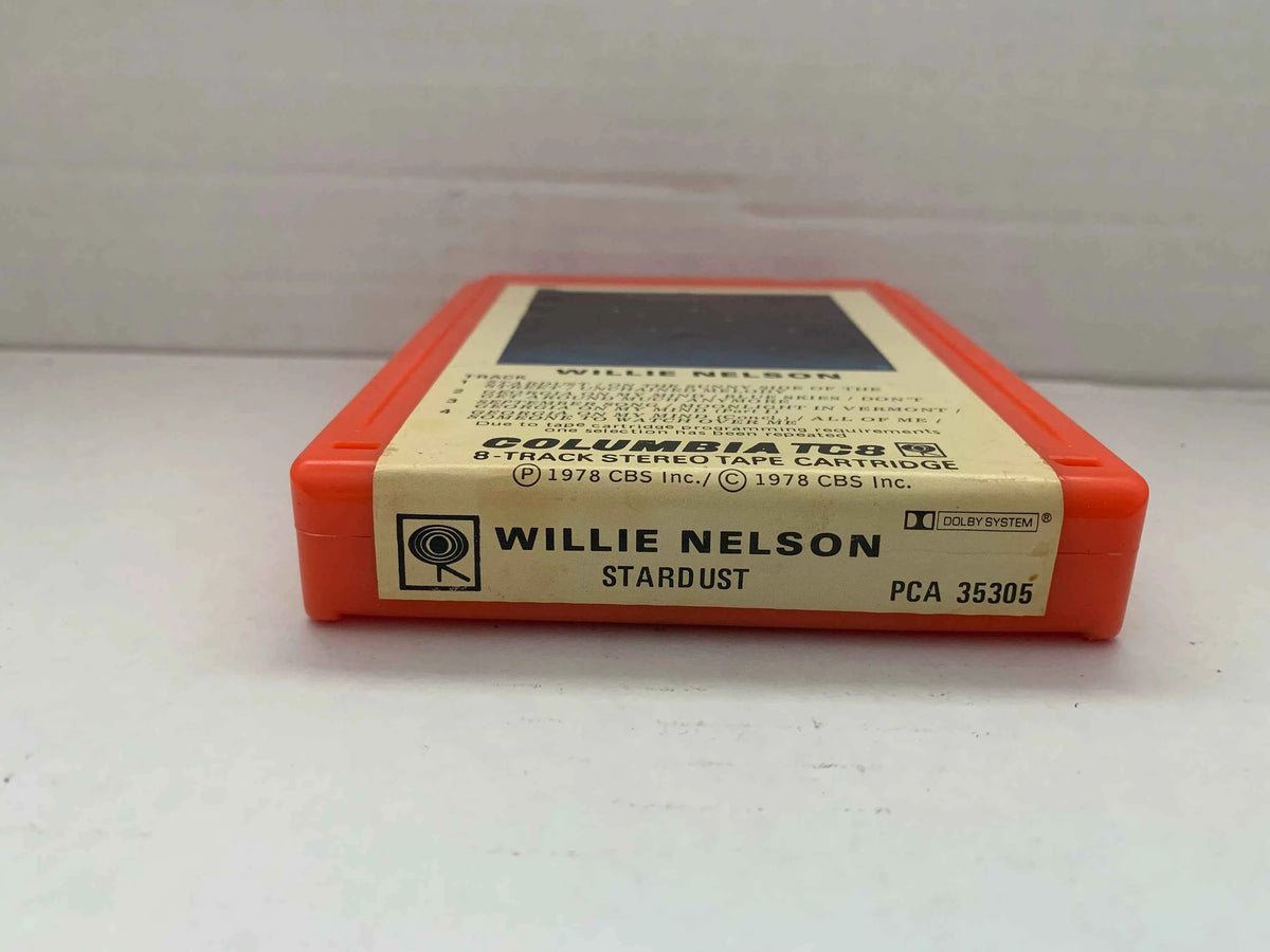 Willie Nelson Stardust 8 Track, Willie 8 Track Cartridge,  1978 Columbia TC8, Vintage Willie Nelson, Unchained Melody, Georgia on My Mind