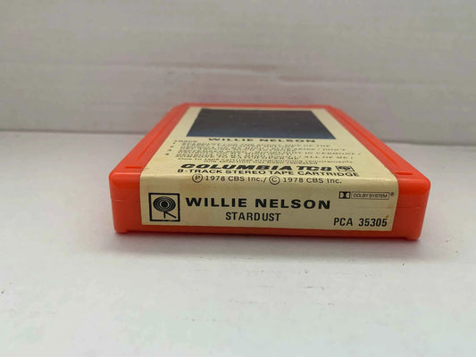 Willie Nelson Stardust 8 Track, Willie 8 Track Cartridge,  1978 Columbia TC8, Vintage Willie Nelson, Unchained Melody, Georgia on My Mind
