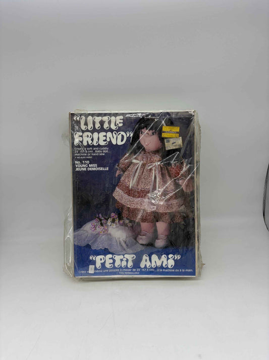 Little Friend No. 110 Young Miss Create a soft and cuddly 23” Baby Doll Machine or hand sew, New Old Stock Little Friend No 110 Young Miss