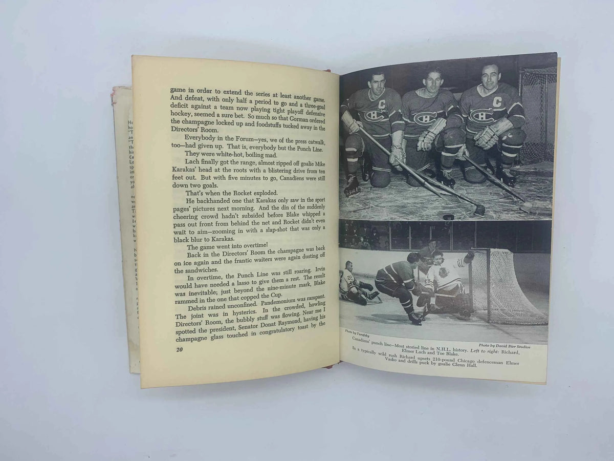 Vintage Rocket Richard by Andy O’Brien 1962, Signed by Author & Maurice Richard, Rare Signed Rocket Richard Book, Montreal Canadiens Book