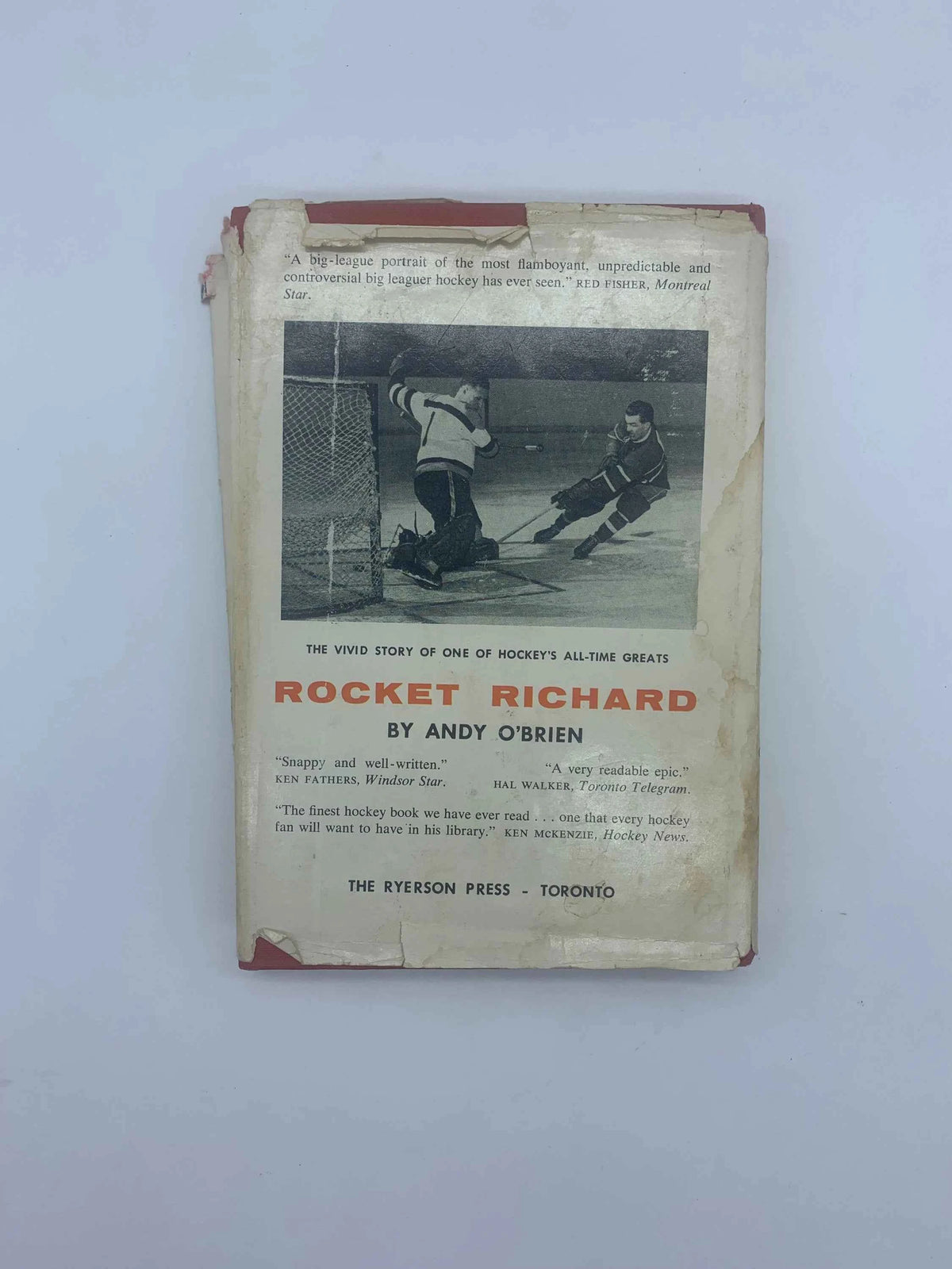 Vintage Rocket Richard by Andy O’Brien 1962, Signed by Author & Maurice Richard, Rare Signed Rocket Richard Book, Montreal Canadiens Book