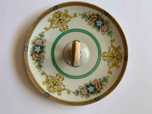 Vintage Noritake Hand Painted Centre Handle Sweets Tray, Centre Handle Snack Plate, Noritake Made in Japan, Center Handled Plate, Noritake