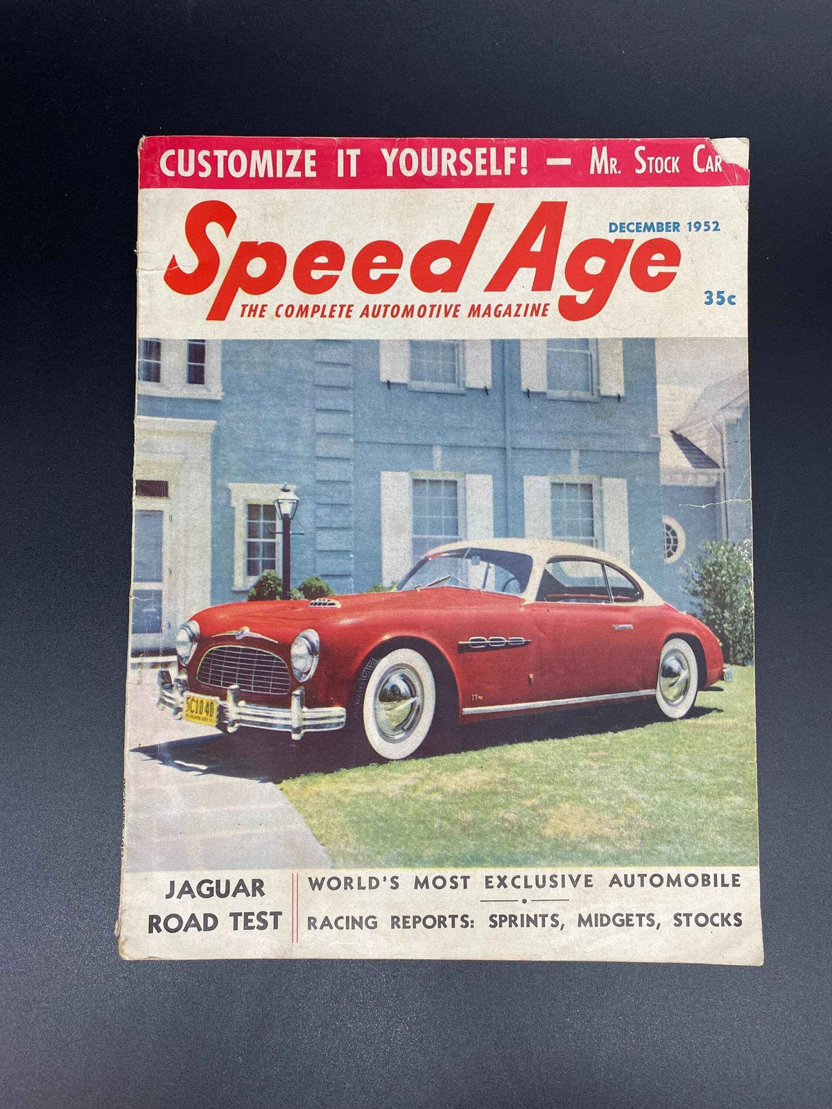 Speed Age December 1952 Vol. 6 No. 8, Speed Age The Complete Automotive Magazine December 1952, Speed Age Cover Italmeccanica December 1952