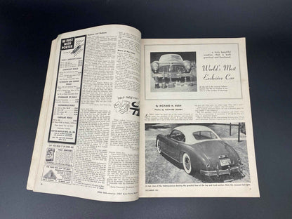 Speed Age December 1952 Vol. 6 No. 8, Speed Age The Complete Automotive Magazine December 1952, Speed Age Cover Italmeccanica December 1952