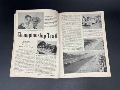 Speed Age December 1952 Vol. 6 No. 8, Speed Age The Complete Automotive Magazine December 1952, Speed Age Cover Italmeccanica December 1952