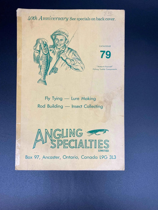Angling Specialties Company Catalogue 79 Make-It-Yourself Fishing Tackle Components, Vintage 1979 Angling Specialties Company Catalogue 79