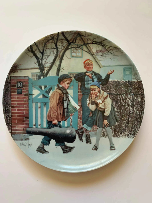 Vintage Kurt Ard Collectors Plate Kunstens Trangevej, 1984 Bing & Grondahl Copenhagen Porcelain, No. 4. 929 C, Collector Plate, Danish Plate