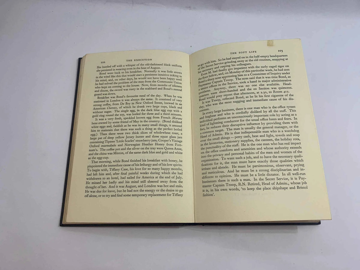 From Russia With Love First Edition UK by Ian Fleming, James Bond From Russia With Love, 1957 First Edition From Russia With Love, 007 Bond