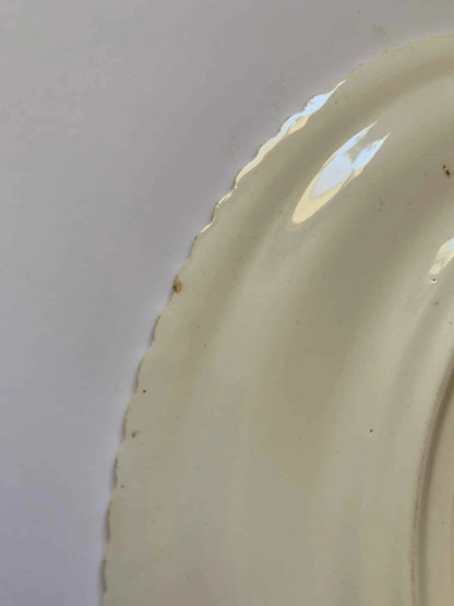 Vintage Dancing Couple Plate, The Harker Pottery Co, Made in USA, Edged 22kt Gold Swirled Plate, Marker Pottery Plate, Vintage Gold Plate