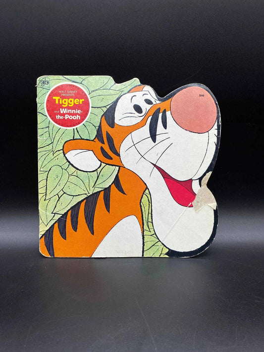 Walt Disney Presents Tigger and Winnie the Pooh Golden Shape Book, 1974 Tigger and Winnie the Pooh Golden Shape Book, Vintage Tigger Book