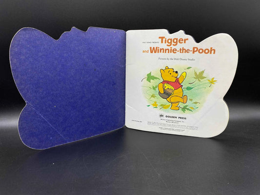 Walt Disney Presents Tigger and Winnie the Pooh Golden Shape Book, 1974 Tigger and Winnie the Pooh Golden Shape Book, Vintage Tigger Book
