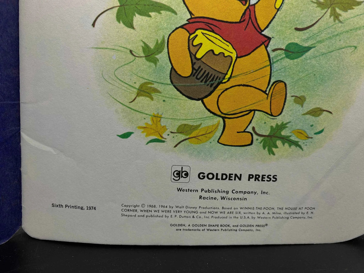 Walt Disney Presents Tigger and Winnie the Pooh Golden Shape Book, 1974 Tigger and Winnie the Pooh Golden Shape Book, Vintage Tigger Book