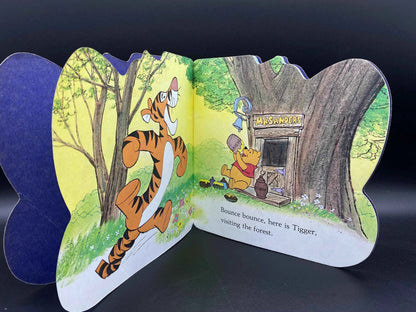 Walt Disney Presents Tigger and Winnie the Pooh Golden Shape Book, 1974 Tigger and Winnie the Pooh Golden Shape Book, Vintage Tigger Book