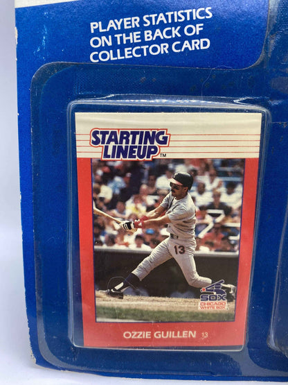 Ozzie Guillen Starting Lineup Sports Super Star Collectible Kenner 1988, Chicago White Sox Ozzie Guillen New Old Stock Figure and Card