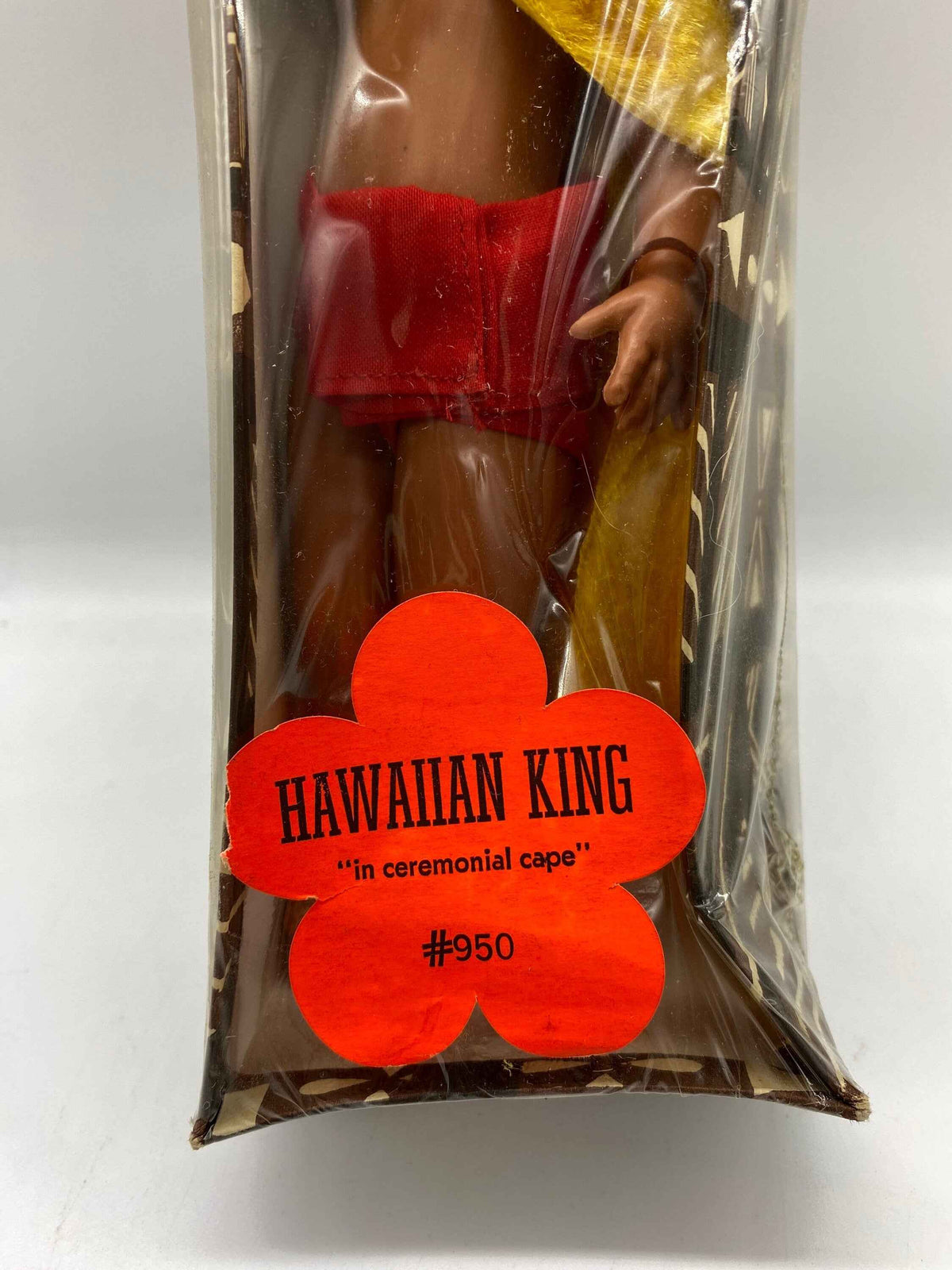Vintage AneKone Hawaii Hawaiian King Doll with Ceremonial Cape #950, New Old Stock Hawaiian King Doll with Ceremonial, Vintage Hawaiian Doll