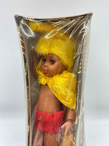 Vintage AneKone Hawaii Hawaiian King Doll with Ceremonial Cape #950, New Old Stock Hawaiian King Doll with Ceremonial, Vintage Hawaiian Doll