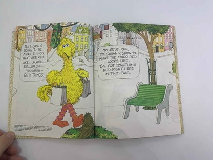 Sesame Street Big Bird’s Red Book featuring Jim Henson's Muppets, A Little Golden Book 1977, Big Birds Red Book, Vintage Sesame Street Book