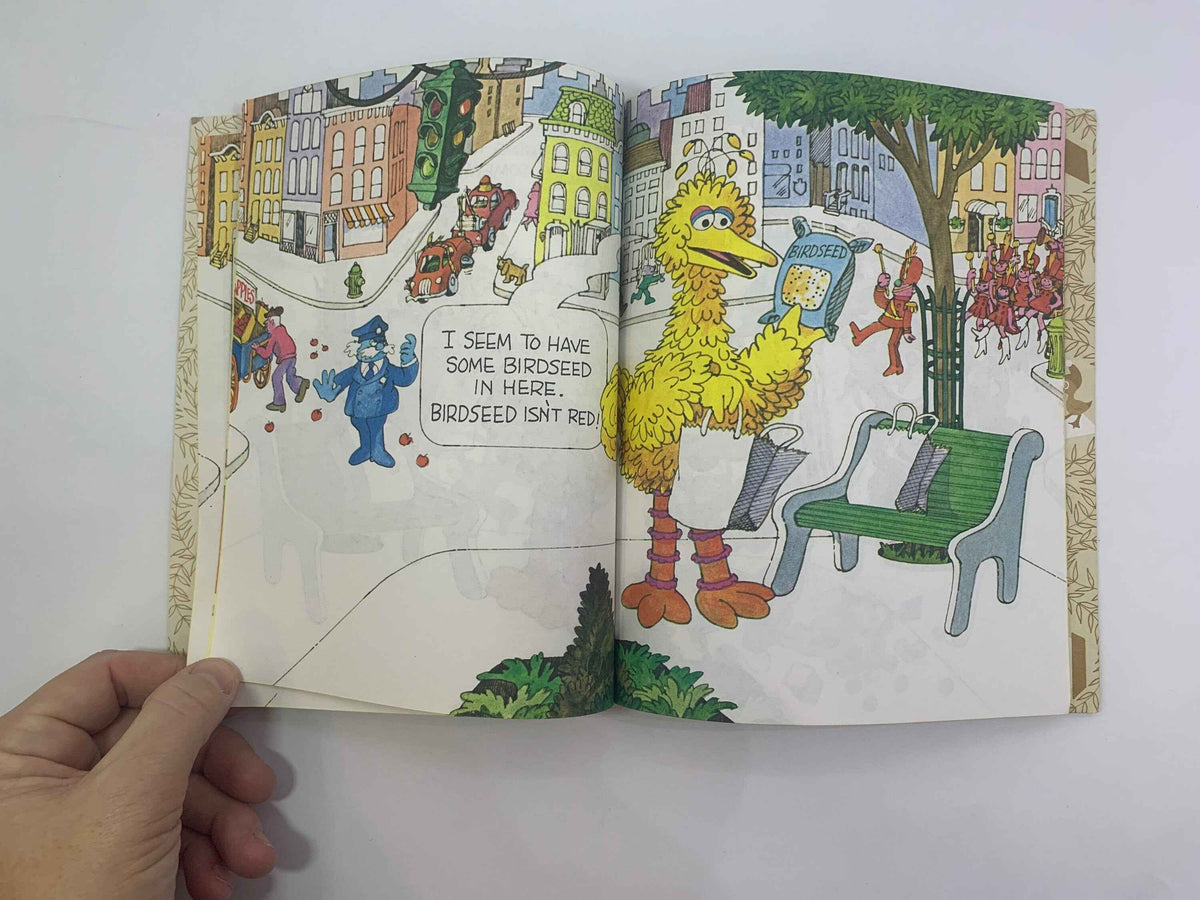 Sesame Street Big Bird’s Red Book featuring Jim Henson's Muppets, A Little Golden Book 1977, Big Birds Red Book, Vintage Sesame Street Book