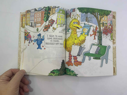 Sesame Street Big Bird’s Red Book featuring Jim Henson's Muppets, A Little Golden Book 1977, Big Birds Red Book, Vintage Sesame Street Book