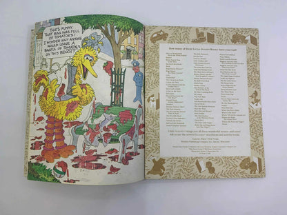 Sesame Street Big Bird’s Red Book featuring Jim Henson's Muppets, A Little Golden Book 1977, Big Birds Red Book, Vintage Sesame Street Book