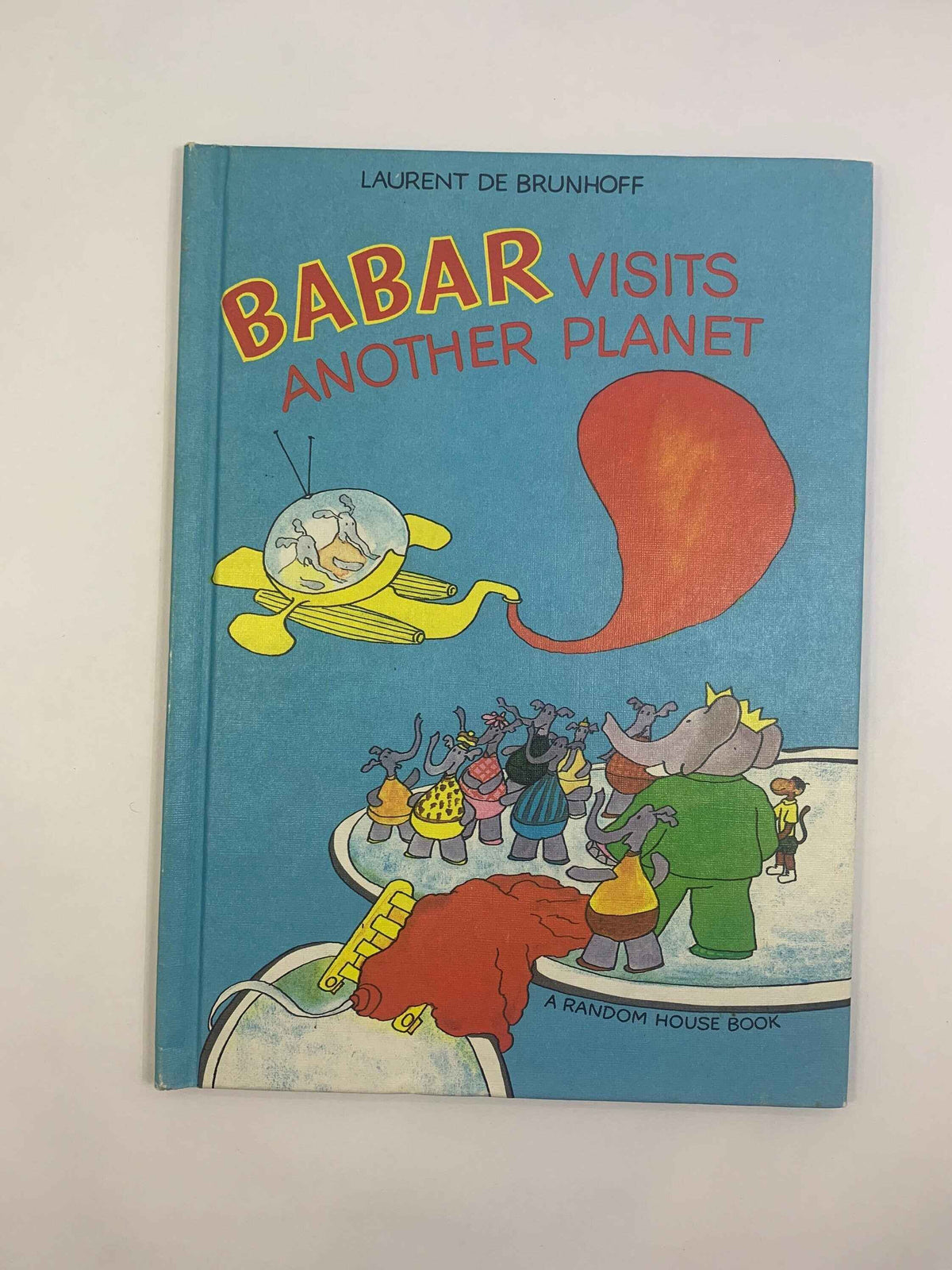 BABAR Visits Another Planet, Laurent De Brunhoff Book, 1972 Random House, Vintage BABAR Book, Vintage Babar Elephant Book, 1972 Babar Book
