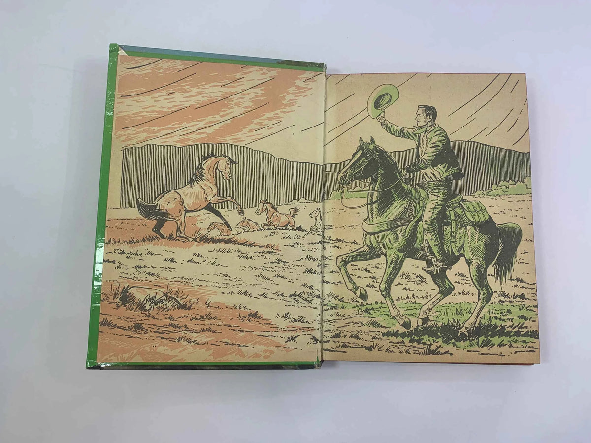 Vintage Gene Autry and the Big Valley Grab 1954, W.H. Hutchinson, Authorized Edition Gene Autry Novel, Radio and TV star Gene Autry, Cowboy