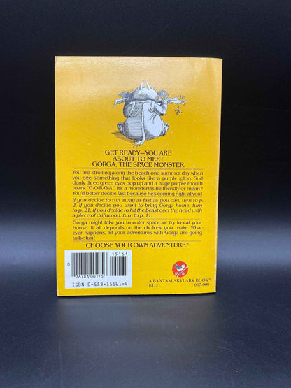 The Space Monster Gorga Book by Edward Packard Choose Your Own Adventure 5, 1982 Gorga the Space Monster Paperback Choose Your Own Adventure