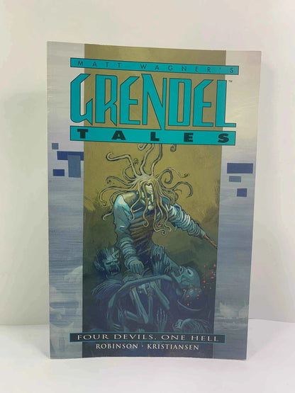 Matt Wagner’s Grendel Tales, Four Devils, One Hell, 1994 Dark Horse Comics, Grendel Tales Graphic Novel, Graphic Novel, Comic Book, Grendel
