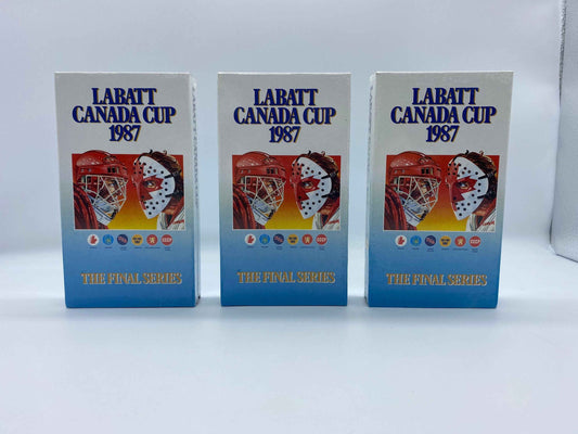 The Labatt Canada Cup 1987 The Final Series Set of 3 VHS, Rare Sealed The Labatt Canada Cup 1987 Game 1, 2, 3 Final VHS, 1987 Canada Cup VHS