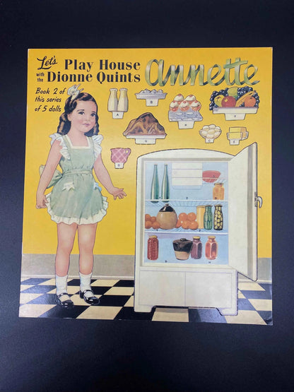 Let’s Play House with the Dionne Quints Cecile Book 1 & Let’s Play House with the Dione Quints Annette Book 2, Dionne Quints Paper Dolls