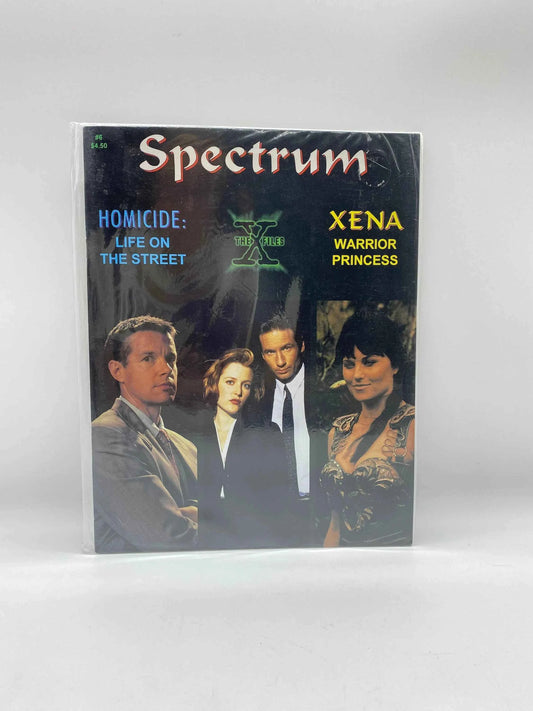 Spectrum The Magazine of Television Film & Comics Volume 1 #6 June 1996 The X-Files, Spectrum Magazine Jillian Anderson David Duchovny Cover