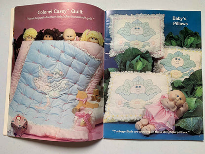 Vintage Cabbage Parch Kids Shadow Stitching, Xavier Roberts, Plaid Pattern 7859, Patterns Ready to Cut, Cabbage Patch Kids Nursery Projects