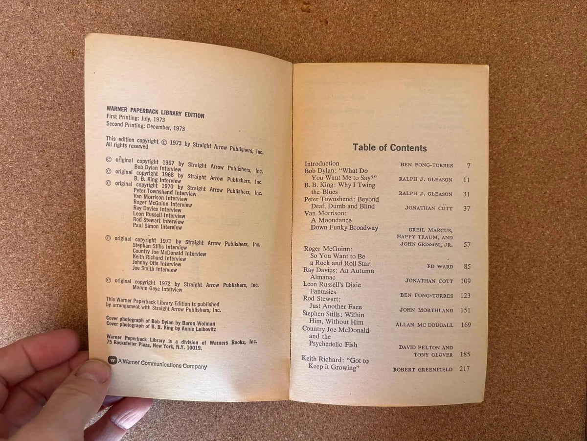 The Rolling Stone Interviews Vol. 2 Complied by the Editors of Rolling Stone, 1973 The Rolling Stone Interviews Vol. 2 Paperback, Bob Dylan