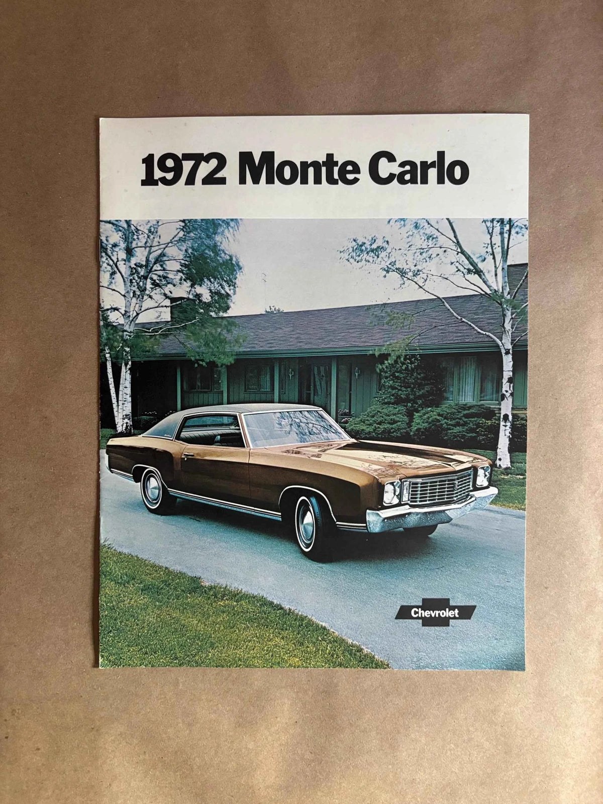 1972 Monte Carlo Chevrolet Brochure, 1972 Monte Carlo Chevrolet Dealer Brochure, Monte Carlo Hardtop Coupe Brochure, 72 Monte Carlo 2 Door