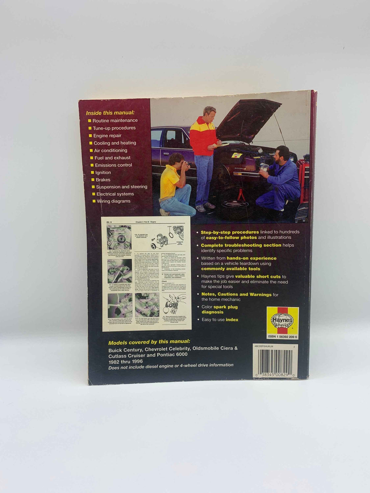 Vintage Haynes Repair Manual, General Motors 1982 to 1996 Based on a Complete tear down and rebuild, Haynes GM Manual, General Motors Manual