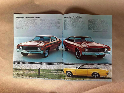 1972 Chevelle Brochure, General Motors Dealership Brochure, 1972 Chevrolet Chevelle Malibu, 300 Deluxe, Heavy Chevy, SS, Brochure, 1972 Nova