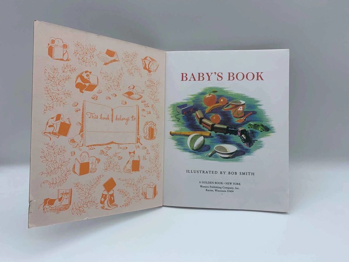 Vintage 50th Anniversary Of Little Golden Books Baby’s Book 1992, A Little Golden Book, Baby’s Book, 1992 Little Golden Books 50th Baby Book