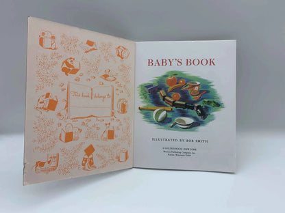 Vintage 50th Anniversary Of Little Golden Books Baby’s Book 1992, A Little Golden Book, Baby’s Book, 1992 Little Golden Books 50th Baby Book
